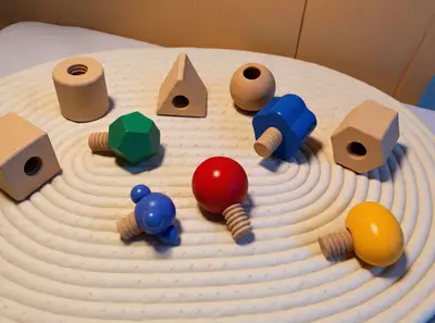 Emparejamiento de cuerpos geométricos y tornillos. — foto 1