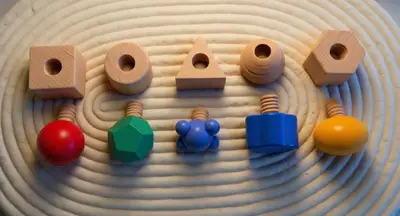 Emparejamiento de cuerpos geométricos y tornillos. — foto 3