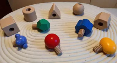 Emparejamiento de cuerpos geométricos y tornillos. — foto 5